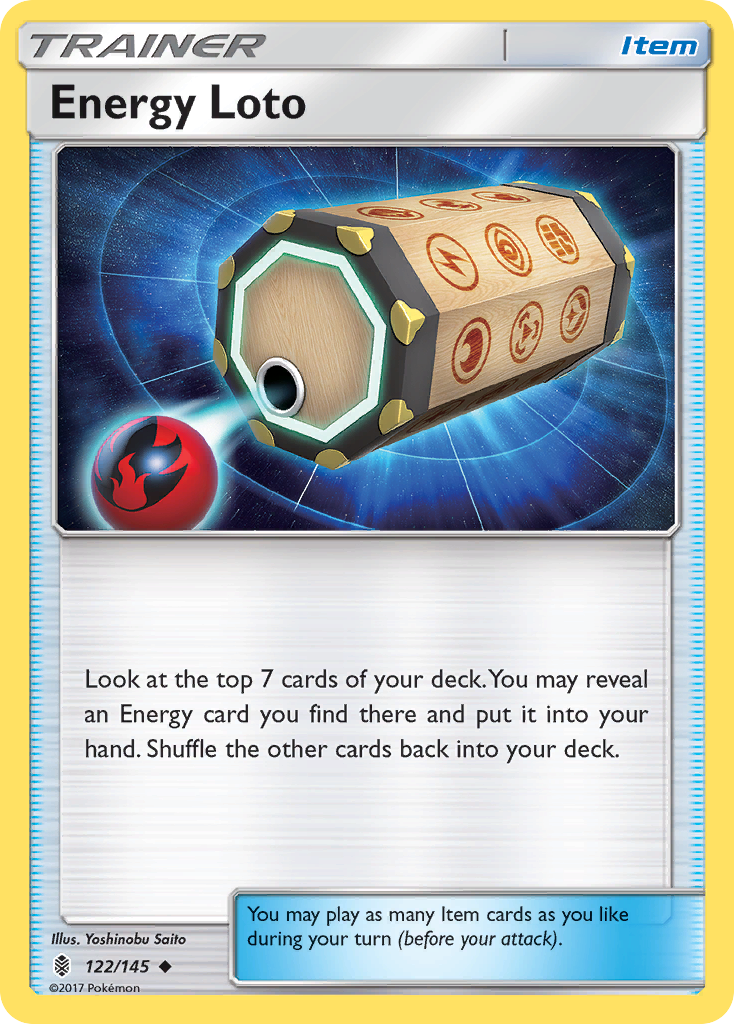 Energy Loto (122/145) [Sun & Moon: Guardians Rising] | Good Games North
