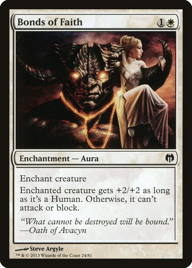 Bonds of Faith [Duel Decks: Heroes vs. Monsters] | Good Games North