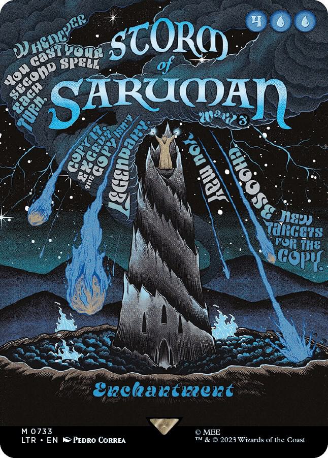 Storm of Saruman 733 (Universes Beyond: The Lord of the Rings: Tales of Middle-earth)  - Borderless Poster | Good Games North