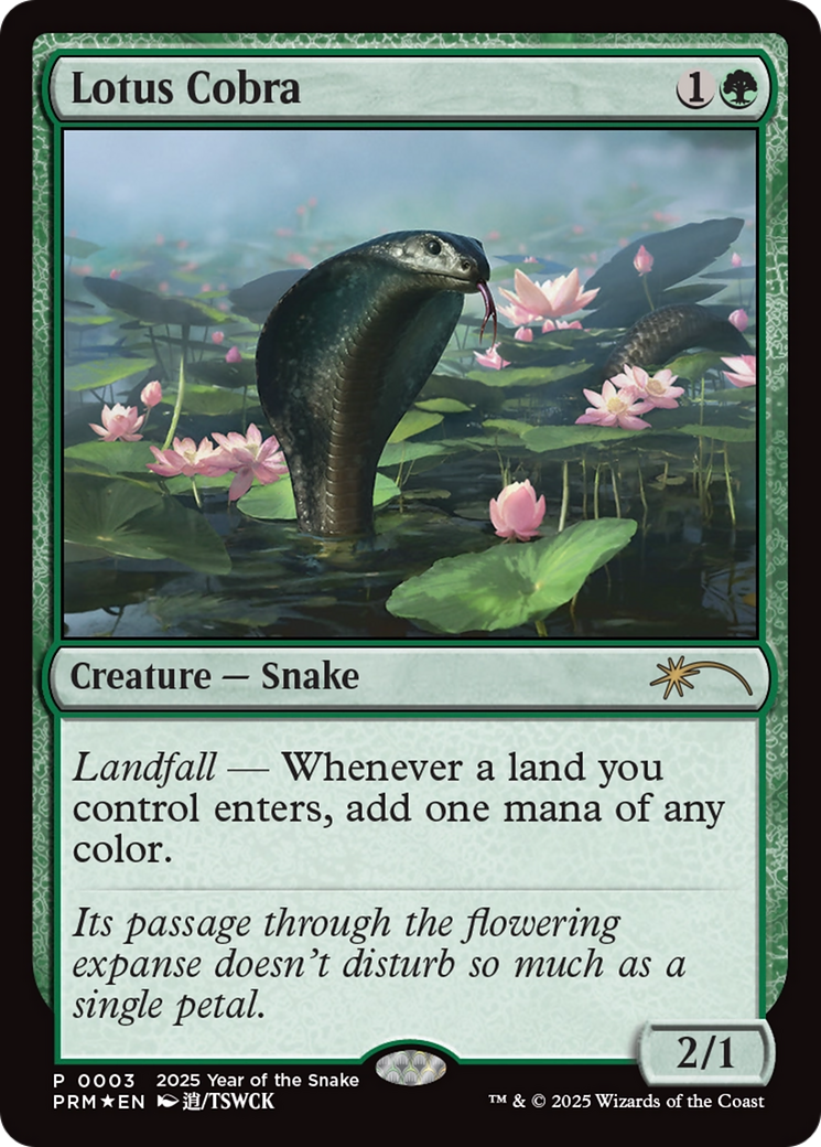 Lotus Cobra (Year of the Snake 2025) [Standard Showdown Promos] | Good Games North
