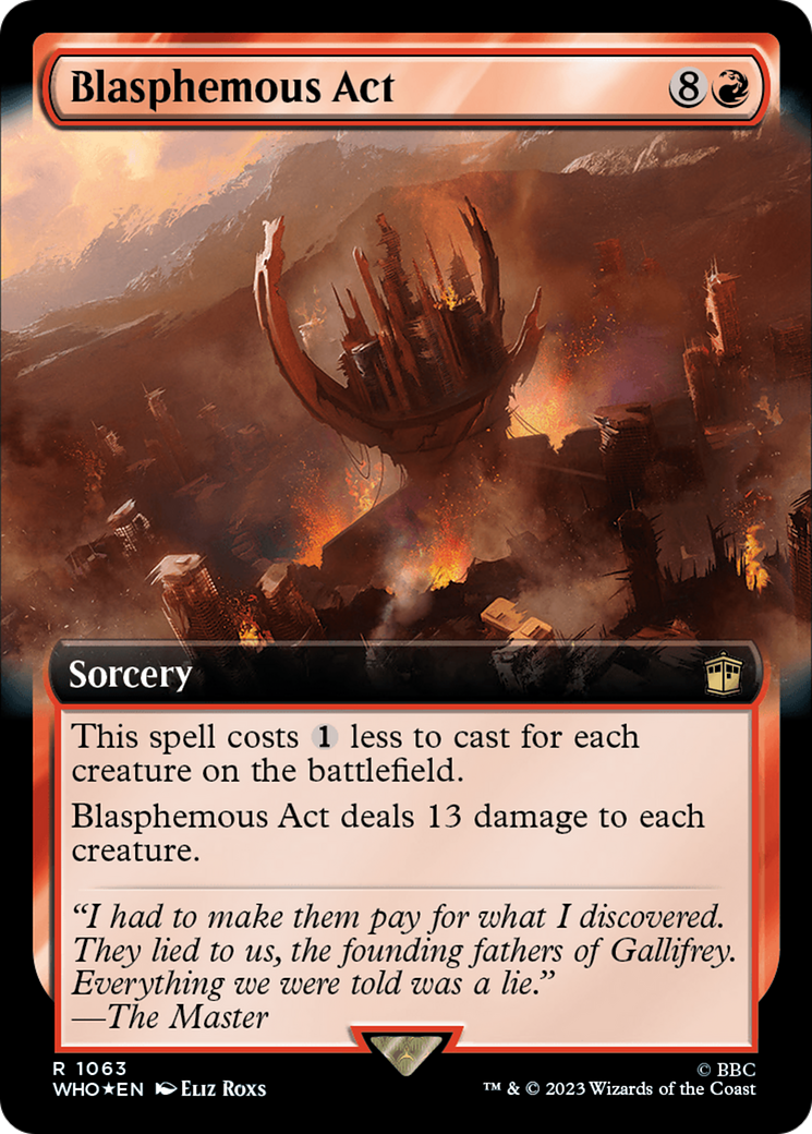 Blasphemous Act (Extended Art) (Surge Foil) [Doctor Who] | Good Games North