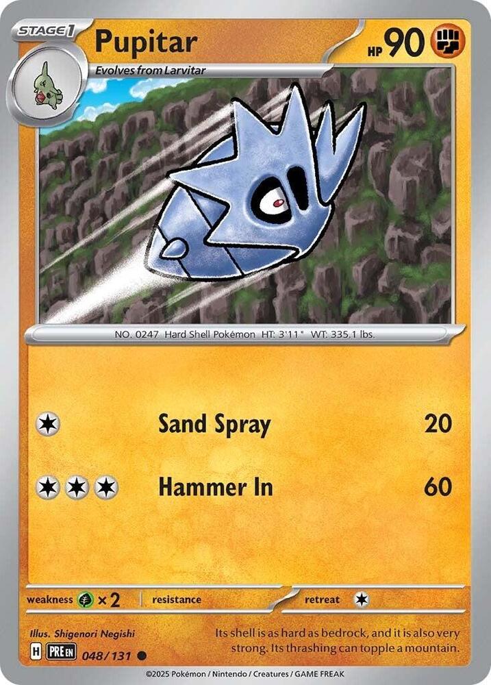 Pupitar (048/131) [Scarlet & Violet: Prismatic Evolutions] | Good Games North