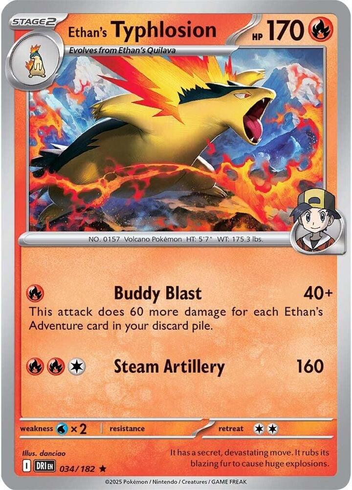 Ethan's Typhlosion 034/182 (SV10: Destined Rivals)  - Holofoil | Good Games North