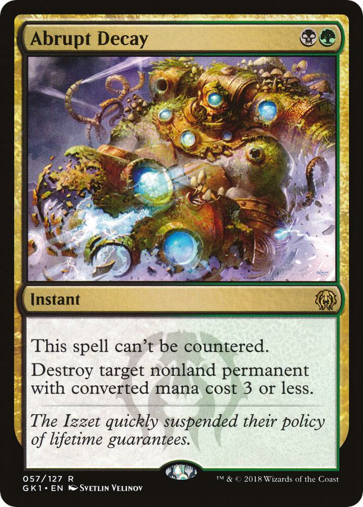 Abrupt Decay (Guilds of Ravnica: Guild Kits)  | Good Games North