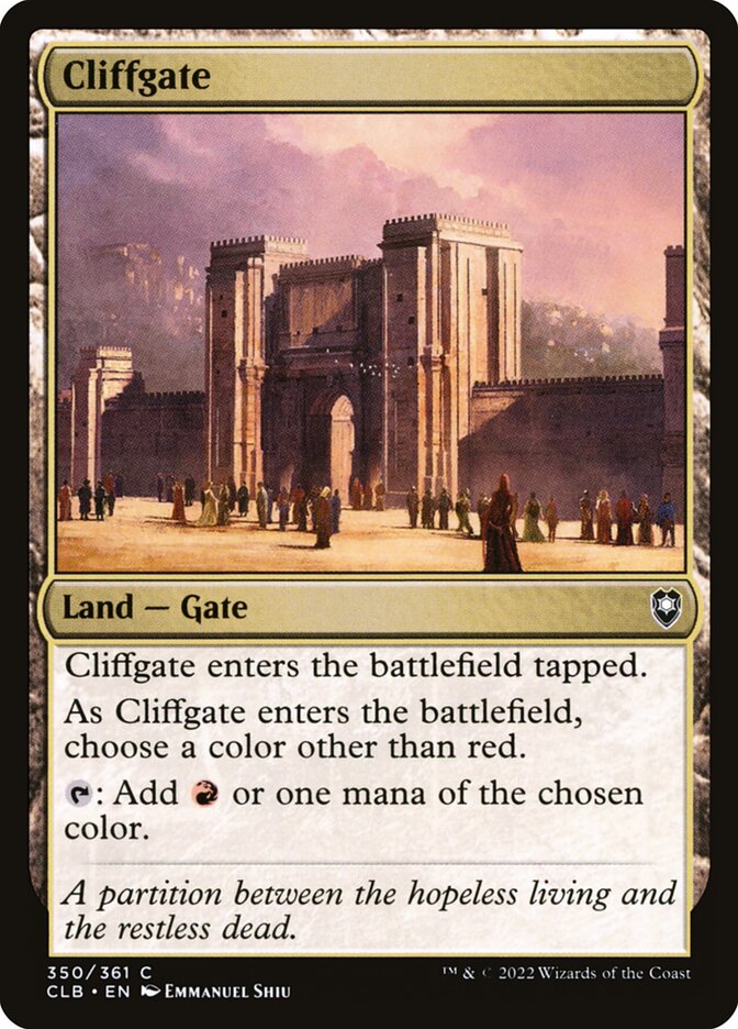 Cliffgate (Commander Legends: Battle for Baldur's Gate)  - Foil | Good Games North