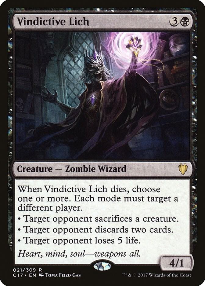 Vindictive Lich 21/309 (Commander 2017)  | Good Games North
