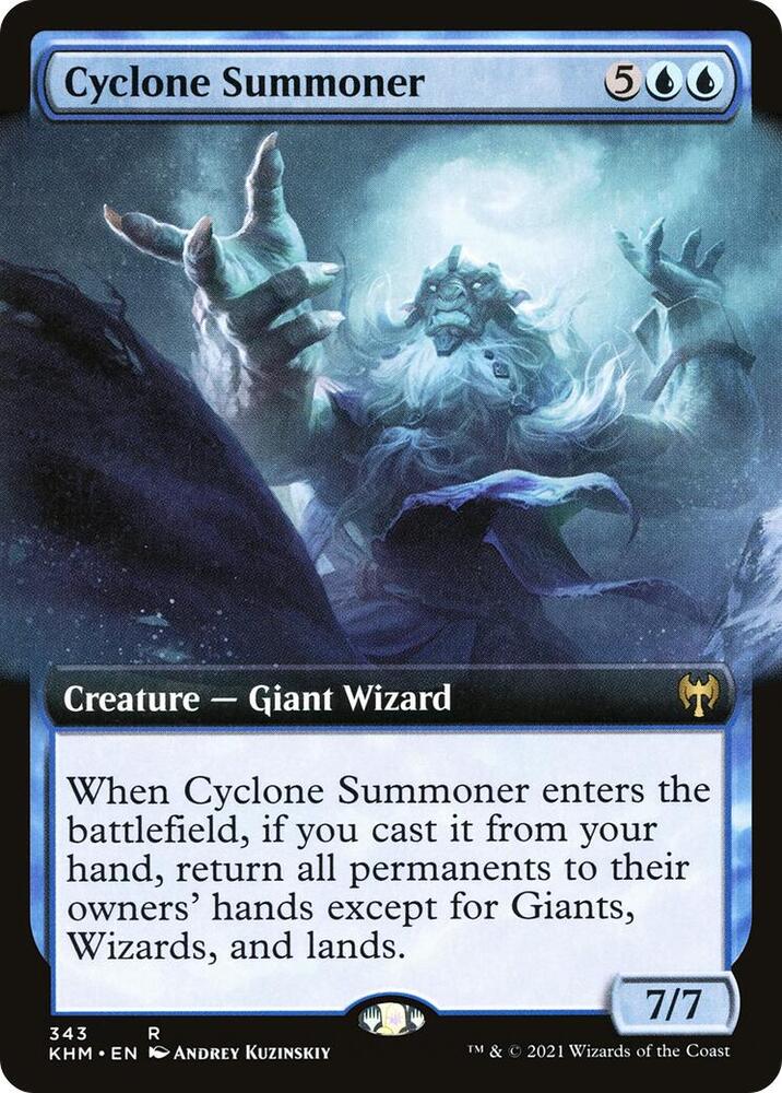 Cyclone Summoner 343/285 (Kaldheim)  - Extended Art | Good Games North