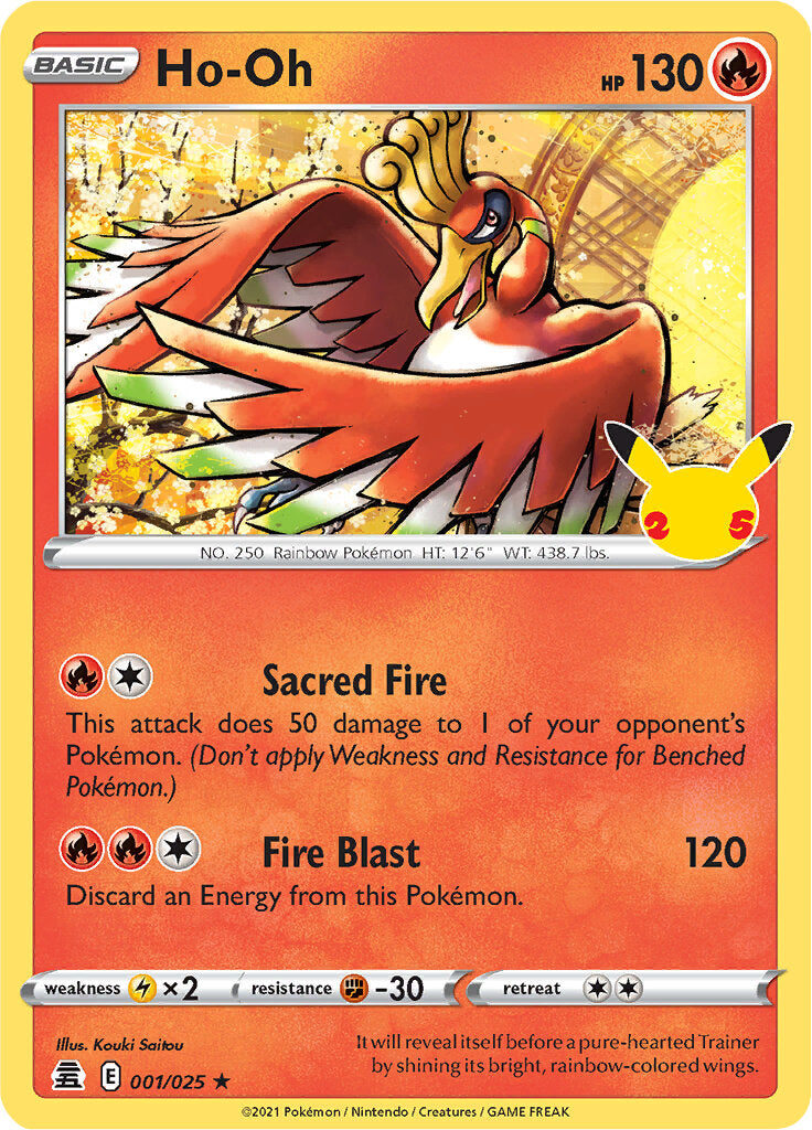 Ho-oh (001/025) [Celebrations: 25th Anniversary] | Good Games North