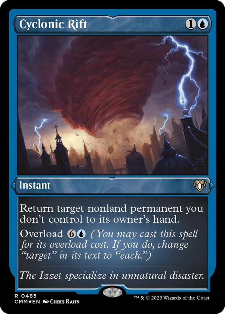 Cyclonic Rift (Foil Etched) [Commander Masters] | Good Games North