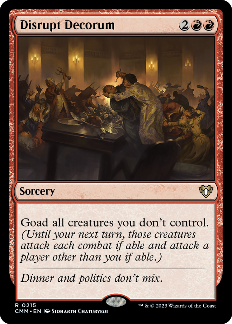 Disrupt Decorum [Commander Masters] | Good Games North