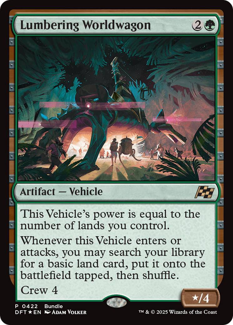 Lumbering Worldwagon (Bundle) [Aetherdrift Promos] | Good Games North
