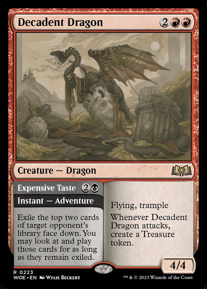Decadent Dragon // Expensive Taste (Wilds of Eldraine)  | Good Games North