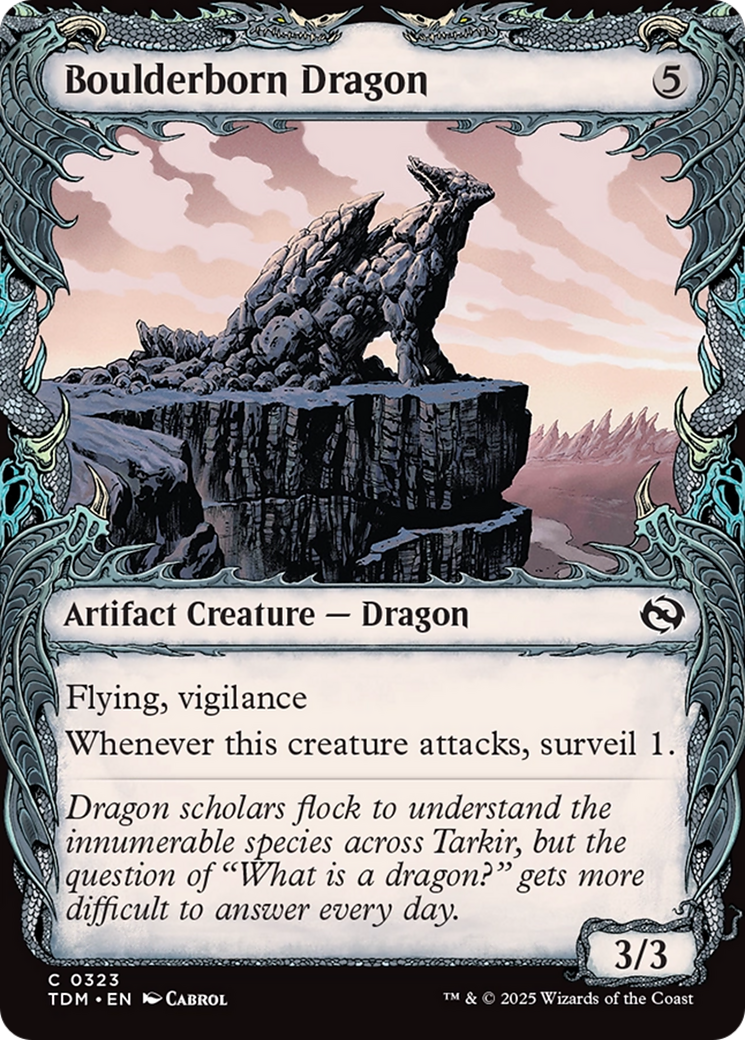 Boulderborn Dragon (Showcase) [Tarkir: Dragonstorm] | Good Games North