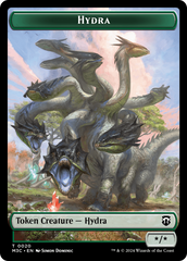Hydra (Ripple Foil) // Boar Double-Sided Token [Modern Horizons 3 Commander Tokens] | Good Games North