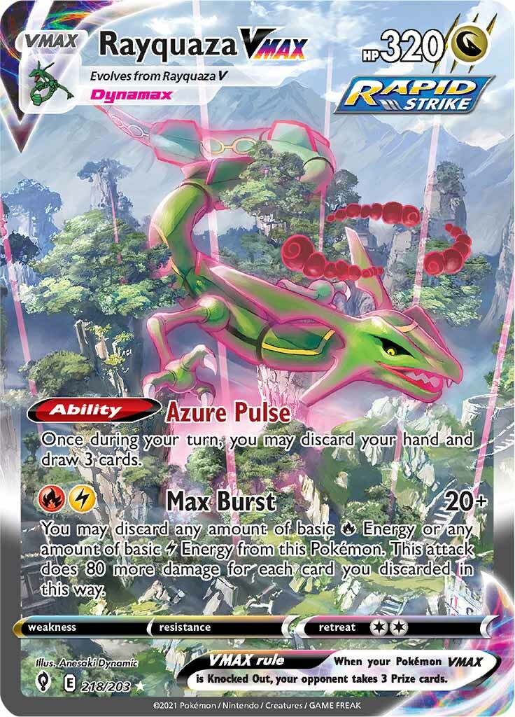 Rayquaza VMAX (218/203) [Sword & Shield: Evolving Skies] | Good Games North