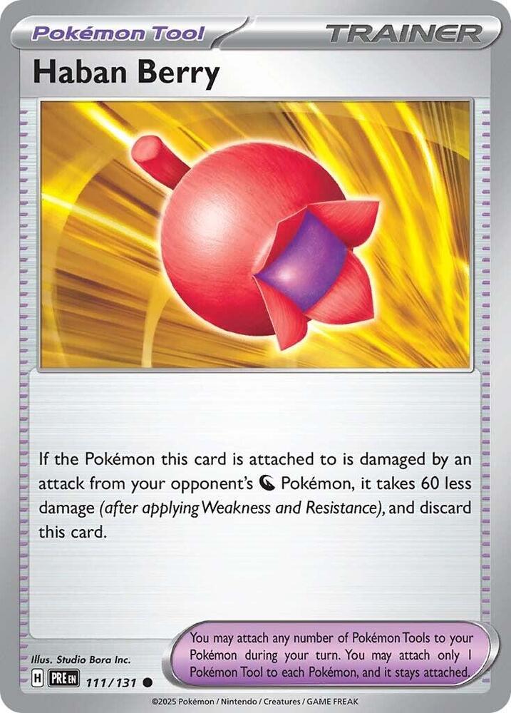 Haban Berry (111/131) [Scarlet & Violet: Prismatic Evolutions] | Good Games North