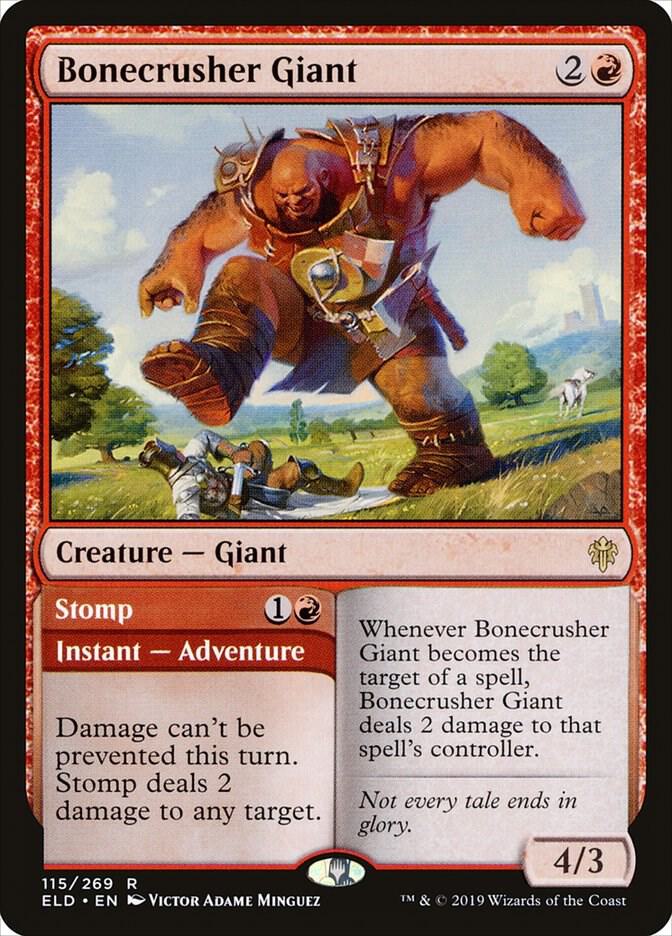 Bonecrusher Giant // Stomp 115 (Throne of Eldraine)  | Good Games North