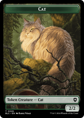 Elemental // Cat Double-Sided Token [Bloomburrow Commander Tokens] | Good Games North