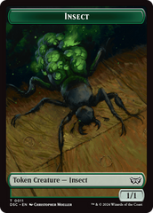 Insect (0011) // Ooze (0014) Double-Sided Token [Duskmourn: House of Horror Commander Tokens] | Good Games North