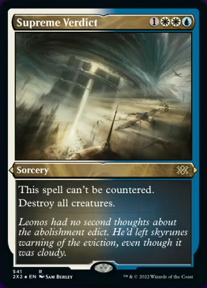 Supreme Verdict (Foil Etched) [Double Masters 2022] | Good Games North