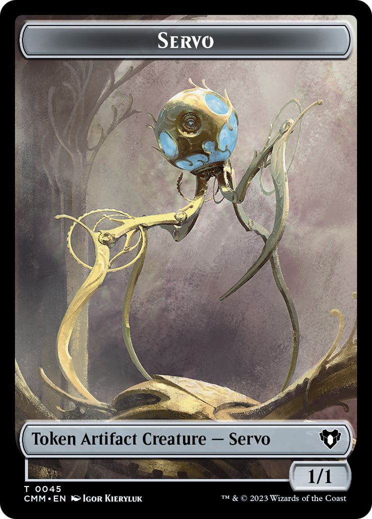 Servo // Elf Druid Double-Sided Token [Commander Masters Tokens] | Good Games North