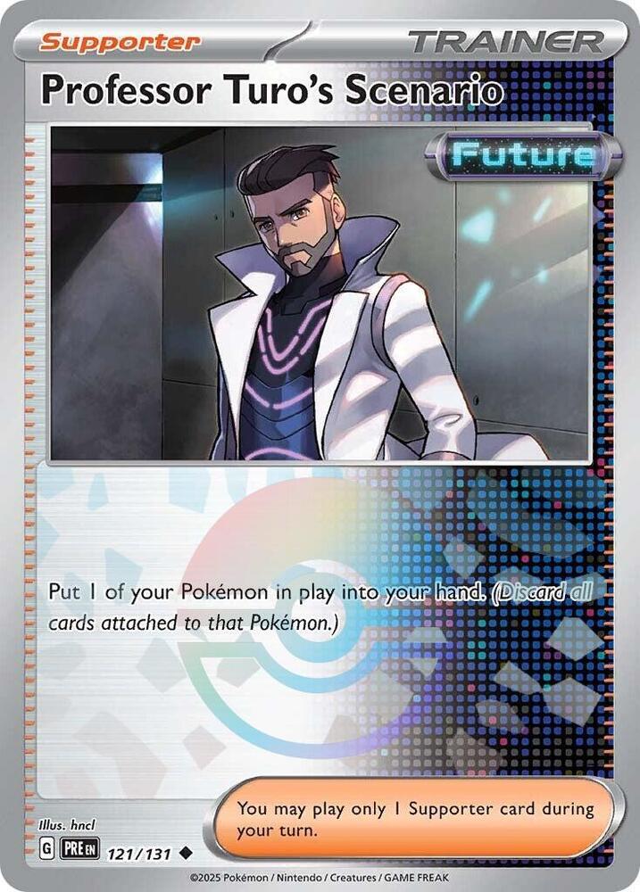 Professor Turo's Scenario (121/131) (Poke Ball Pattern) [Scarlet & Violet: Prismatic Evolutions] | Good Games North
