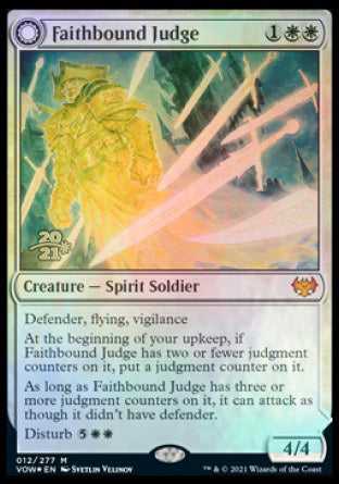 Faithbound Judge // Sinner's Judgment [Innistrad: Crimson Vow Prerelease Promos] | Good Games North