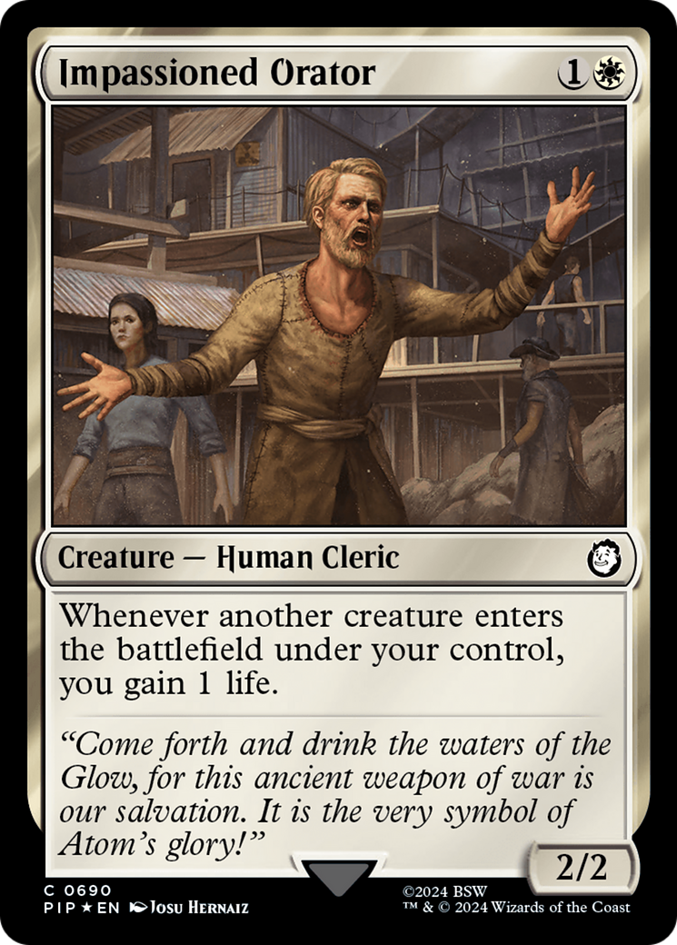 Impassioned Orator (Surge Foil) [Fallout] | Good Games North