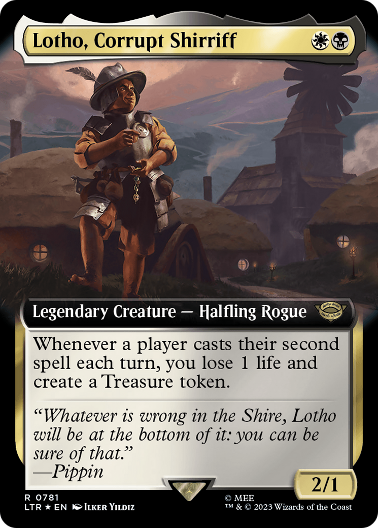 Lotho, Corrupt Shirriff (Extended Art) (Surge Foil) [The Lord of the Rings: Tales of Middle-Earth] | Good Games North