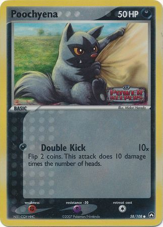Poochyena (58/108) (Stamped) [EX: Power Keepers] | Good Games North