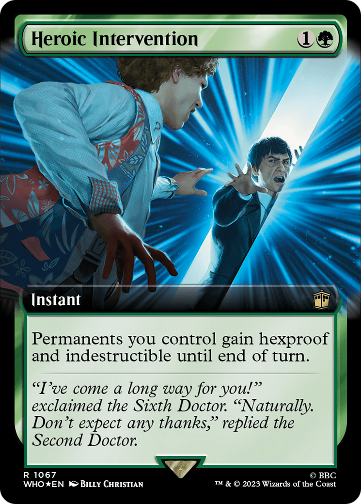Heroic Intervention (Extended Art) (Surge Foil) [Doctor Who] | Good Games North