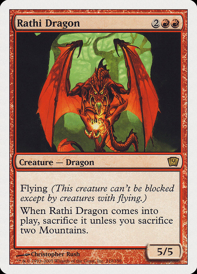 Rathi Dragon (9th Edition) [Oversize Cards] | Good Games North