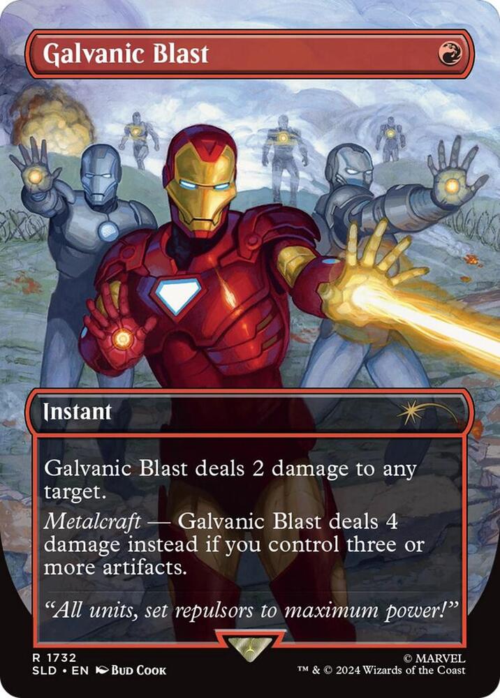 Galvanic Blast Rainbow Foil 1732 (Secret Lair Drop Series)  - Foil | Good Games North