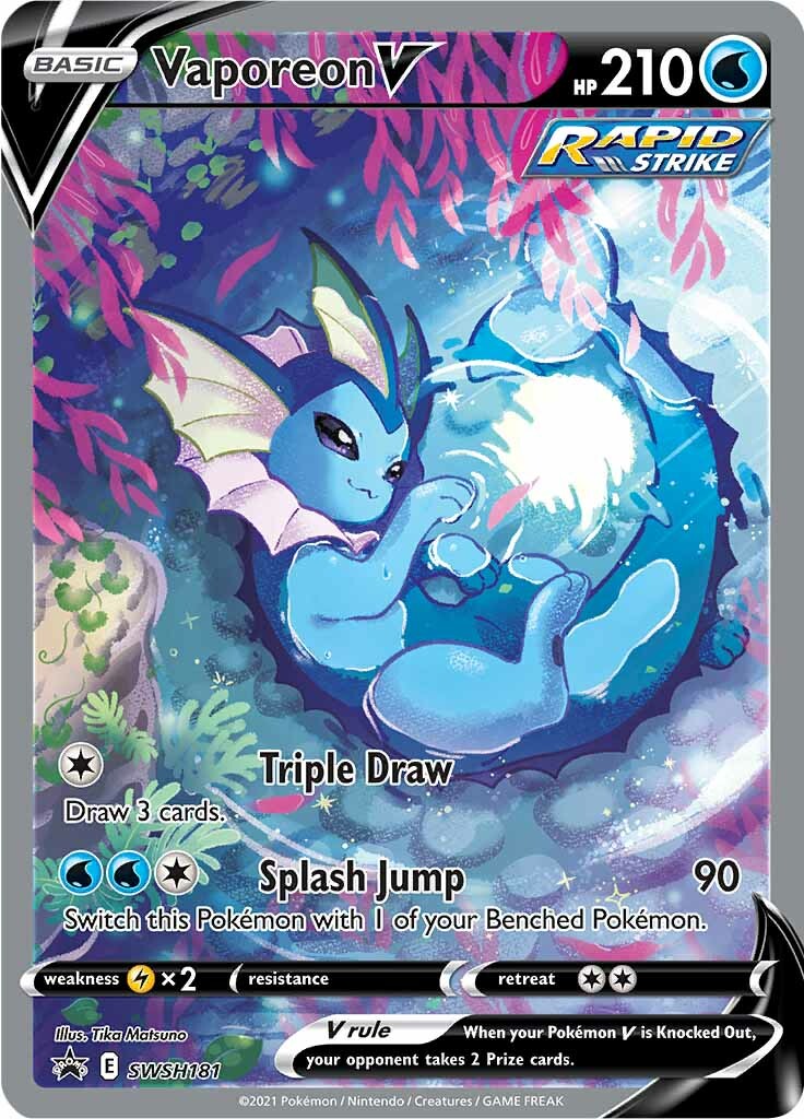 Vaporeon V (SWSH181) [Sword & Shield: Black Star Promos] | Good Games North