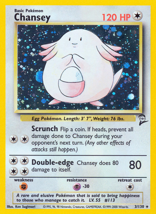Chansey (3/130) [Base Set 2] | Good Games North