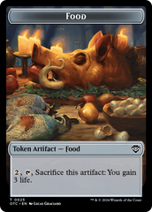 Assassin // Food Double-Sided Token [Outlaws of Thunder Junction Commander Tokens] | Good Games North