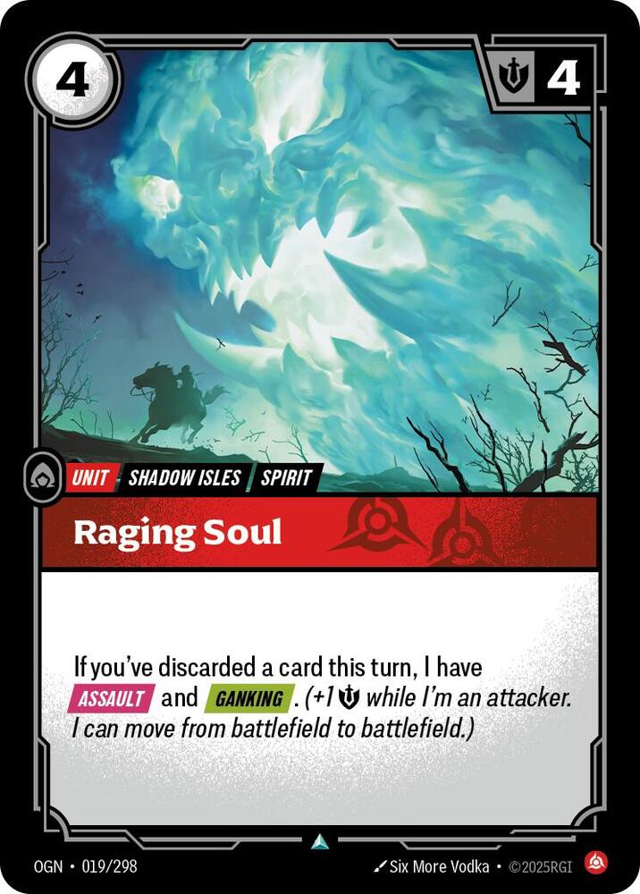 Raging Soul 019/298 (Origins)  - Foil | Good Games North