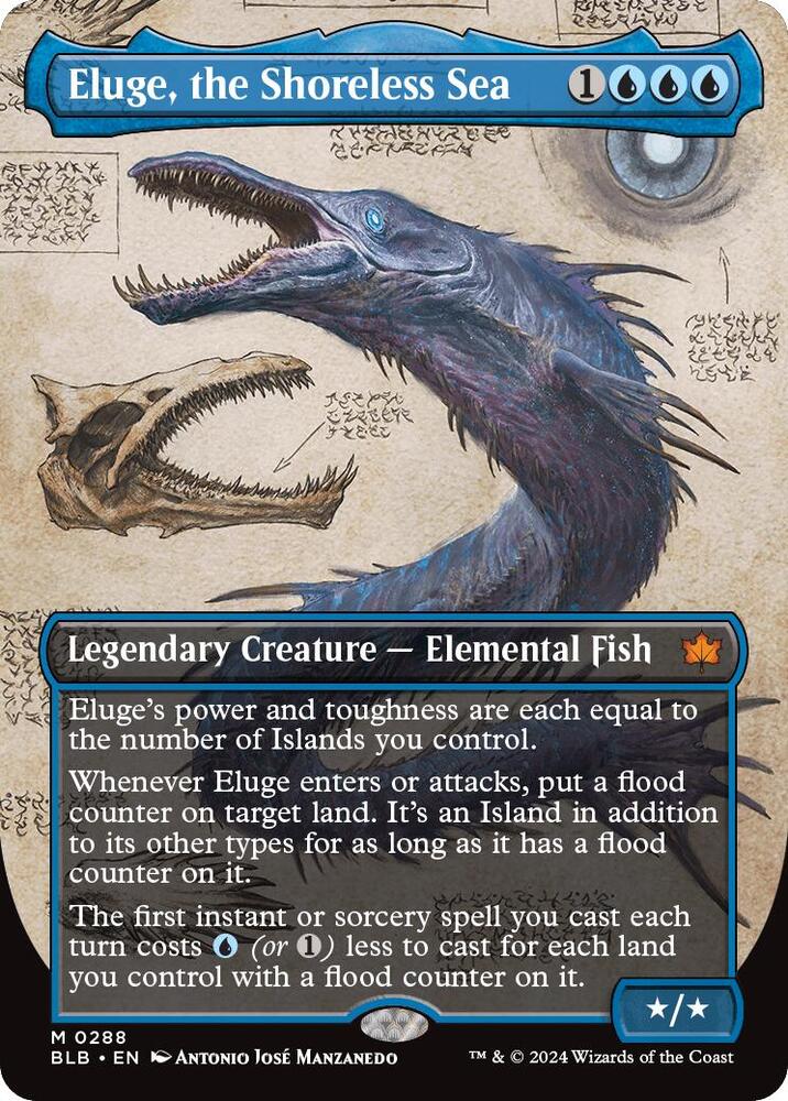 Eluge, the Shoreless Sea 288/281 (Bloomburrow)  - Borderless Foil | Good Games North