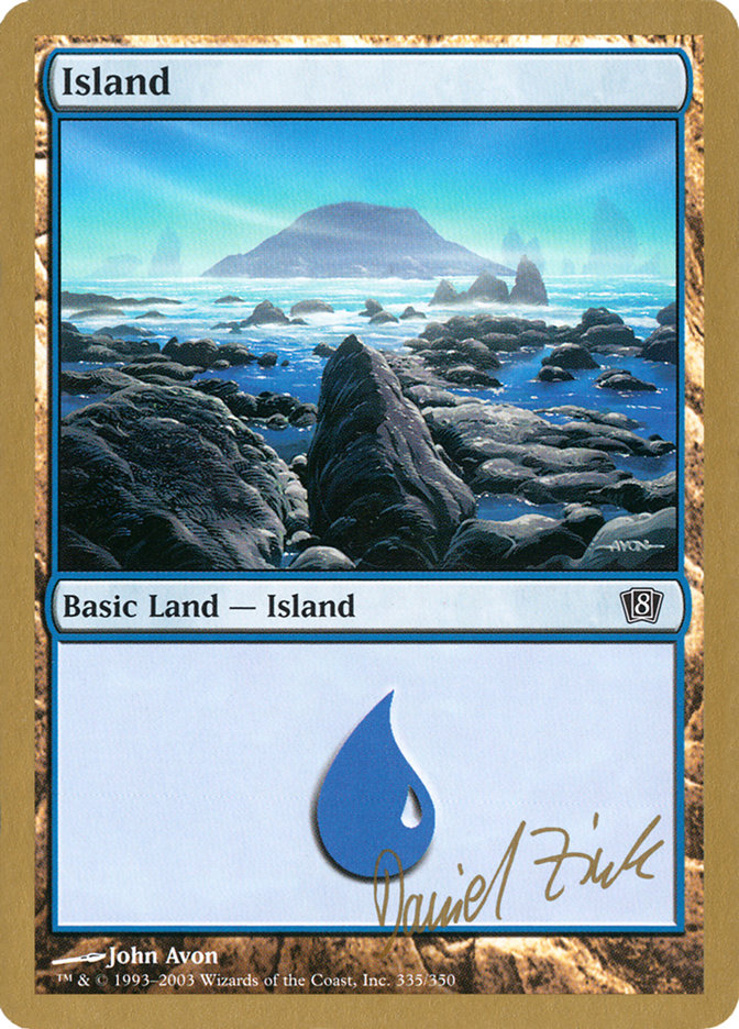 Island (dz335) (Daniel Zink) [World Championship Decks 2003] | Good Games North