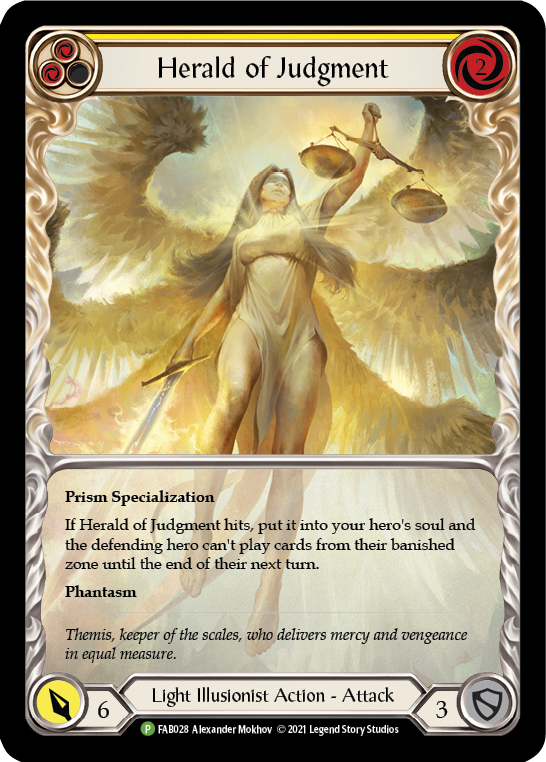 Herald of Judgment [FAB028] (Promo)  Rainbow Foil | Good Games North