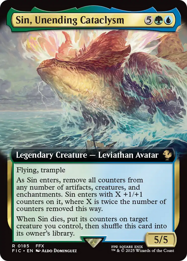 Sin, Unending Cataclysm (Extended Art) [FINAL FANTASY Commander] | Good Games North