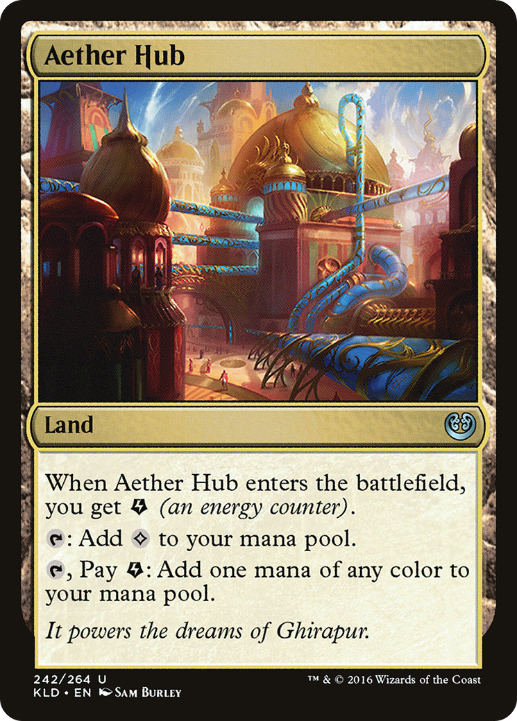 Aether Hub (Ripple Foil) [Modern Horizons 3 Commander] | Good Games North