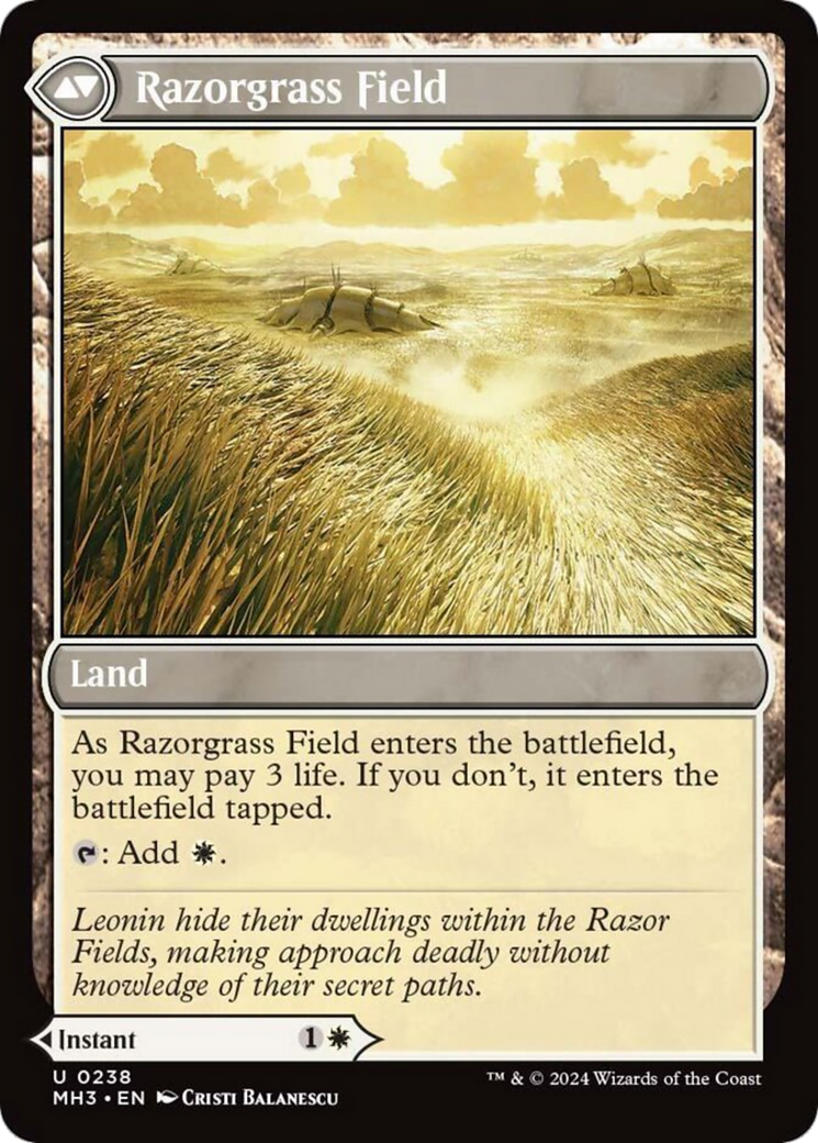 Razorgrass Ambush // Razorgrass Field [Modern Horizons 3] | Good Games North