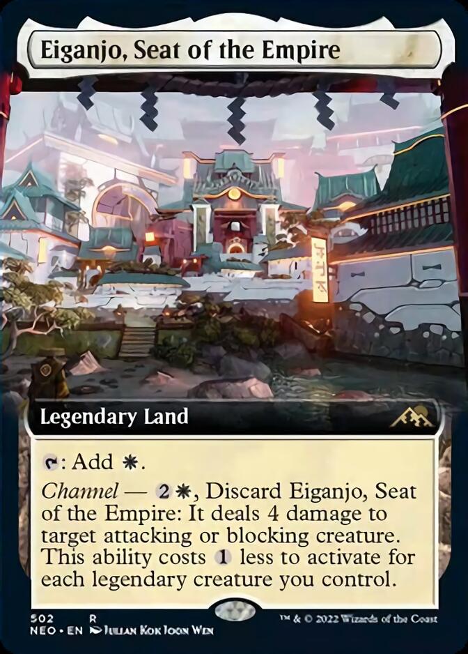Eiganjo, Seat of the Empire (Extended Art) [Kamigawa: Neon Dynasty] | Good Games North