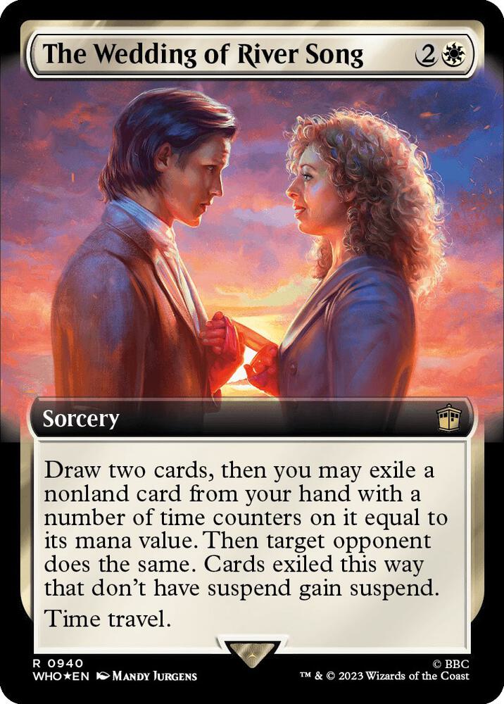 The Wedding of River Song 940/331 (Universes Beyond: Doctor Who)  - Extended Art Surge Foil | Good Games North