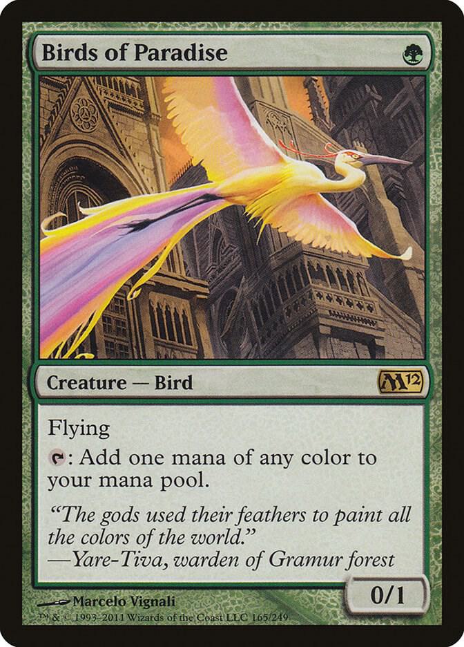 Birds of Paradise 165/249 (Magic 2012 (M12))  | Good Games North