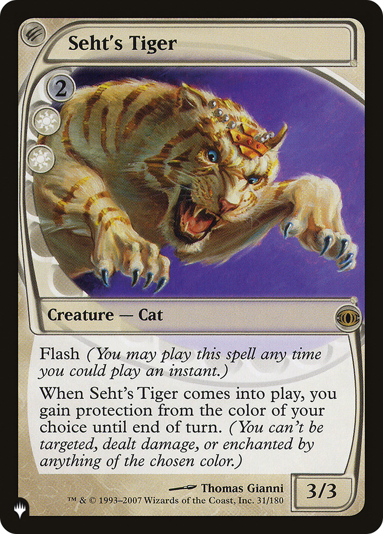 Seht's Tiger [The List] | Good Games North