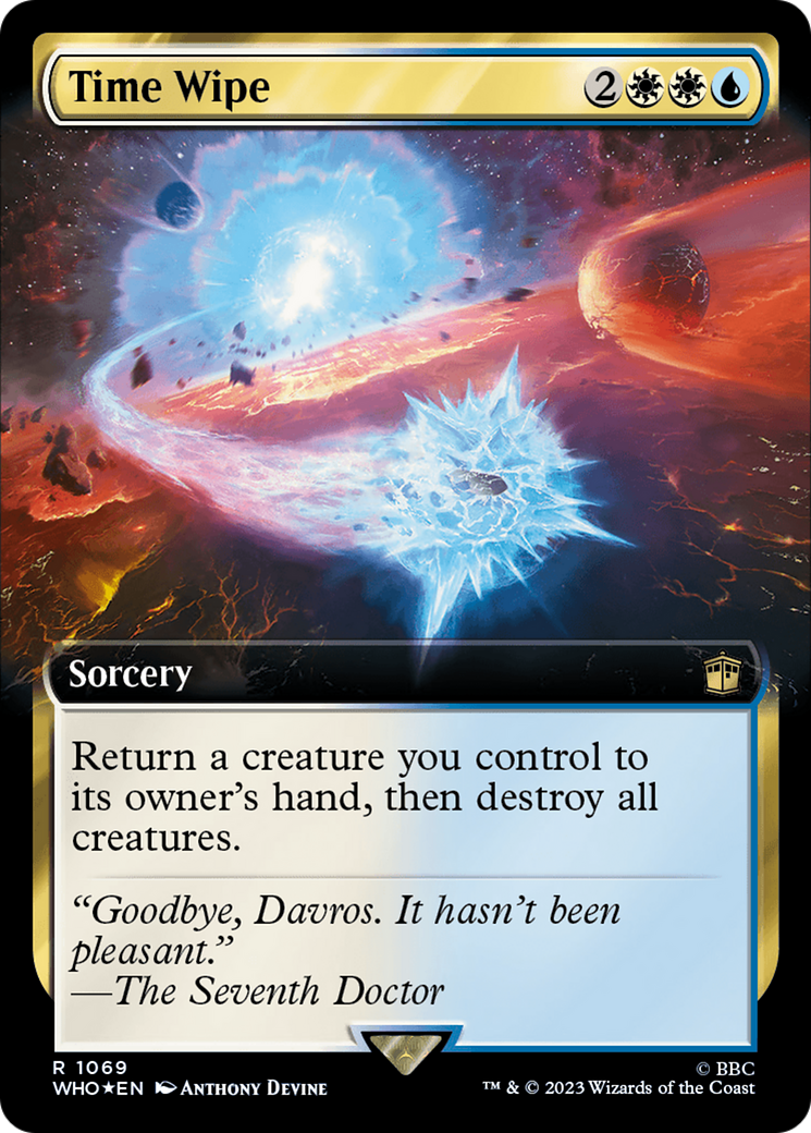 Time Wipe (Extended Art) (Surge Foil) [Doctor Who] | Good Games North