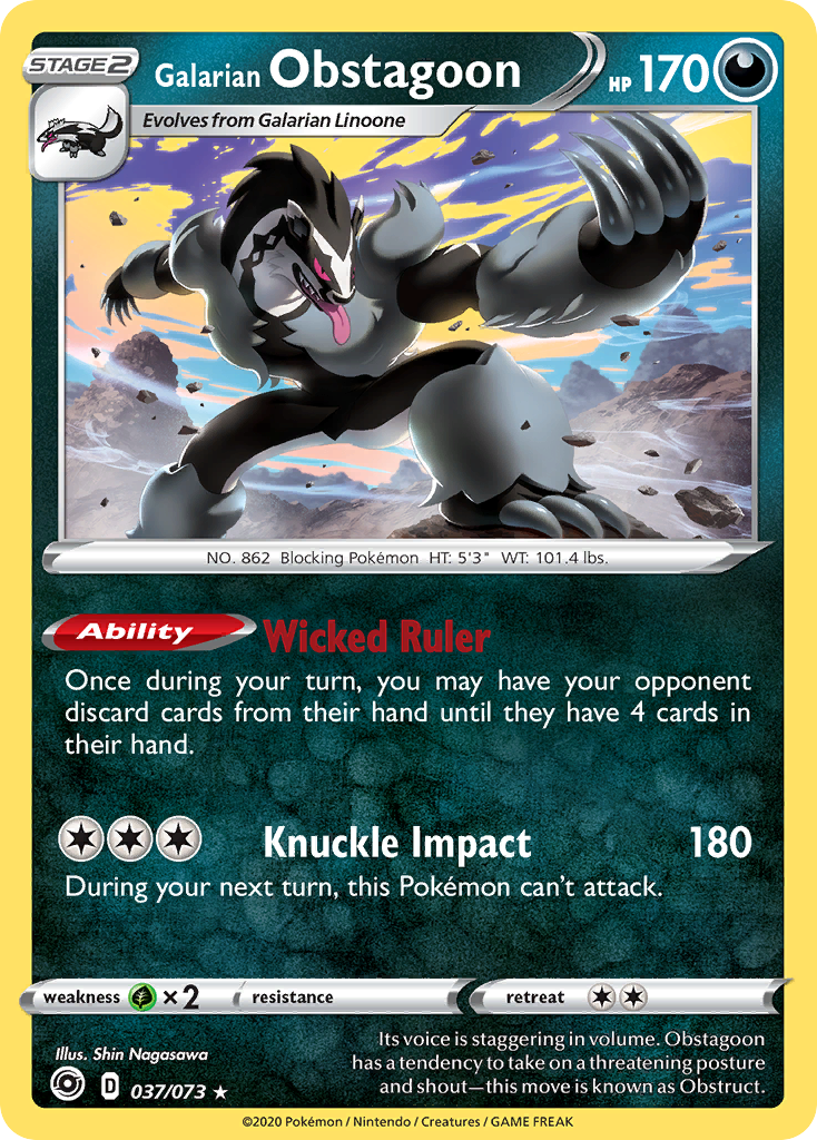 Galarian Obstagoon (037/073) [Sword & Shield: Champion's Path] | Good Games North