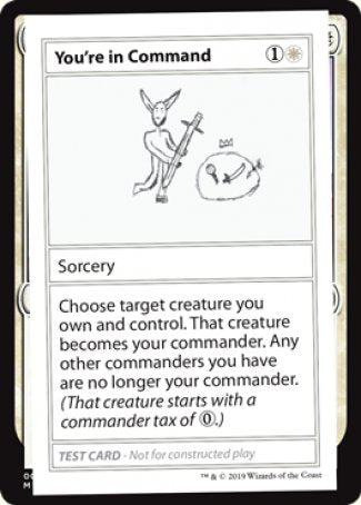 You're in Command (2021 Edition) [Mystery Booster Playtest Cards] | Good Games North